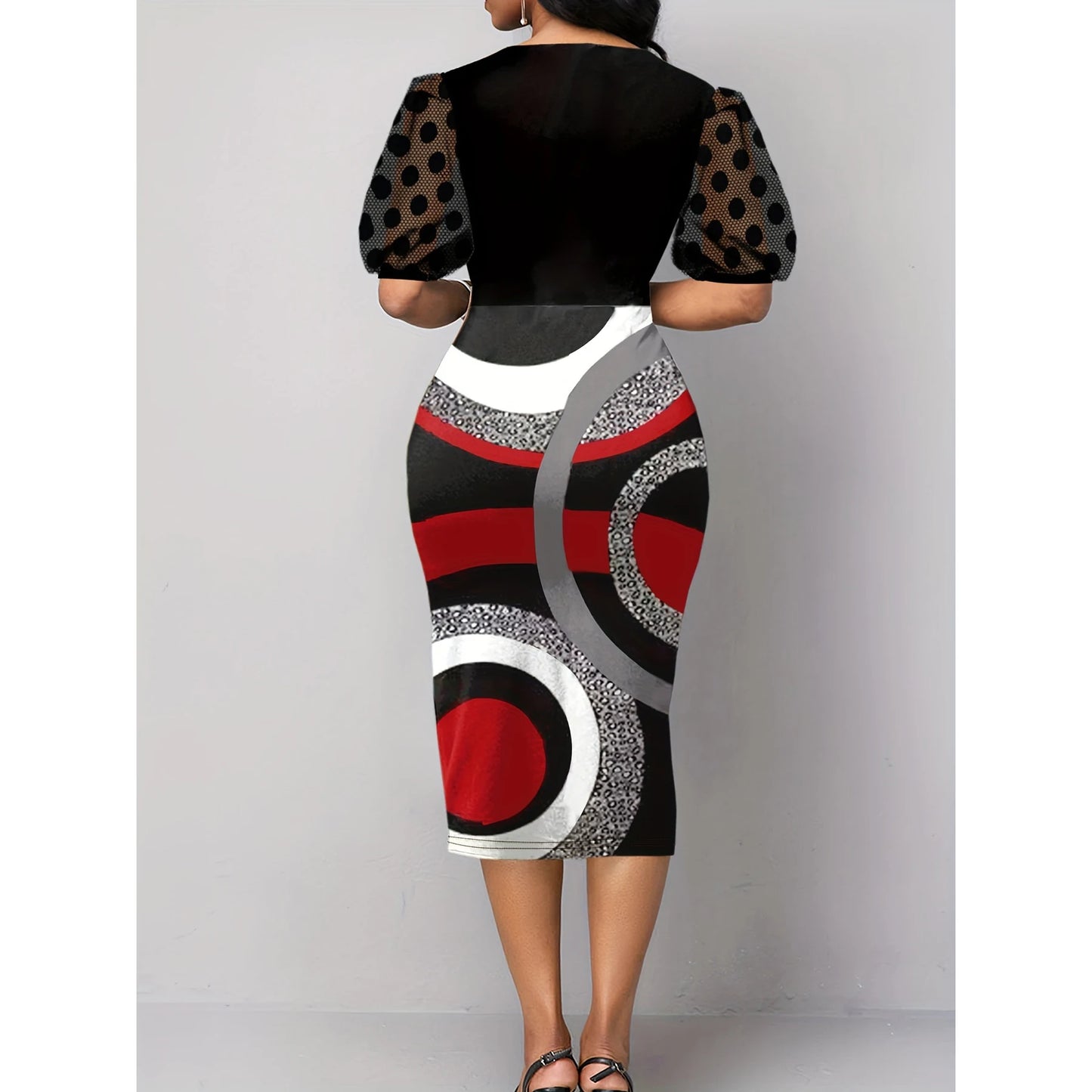 African Dresses For Women 2024 Summer Autumn Africa Clothing Elegant Office Sexy Chic Cocktail Lady Night Party Slim Fit Dress