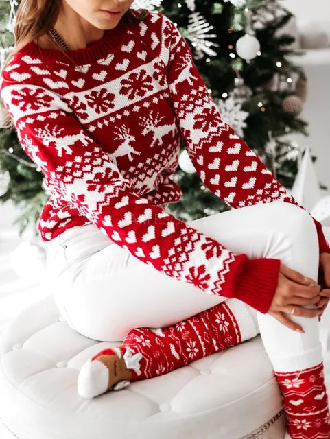 Winter Christmas Sweaters Long Sleeve