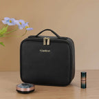 Travel Makeup Bag with Full-Screen Mirror