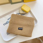 Women Headband Solid Color Wide Cotton Turban