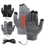 USB Heating Electric Heating Gloves Thermal Thickened Knitting