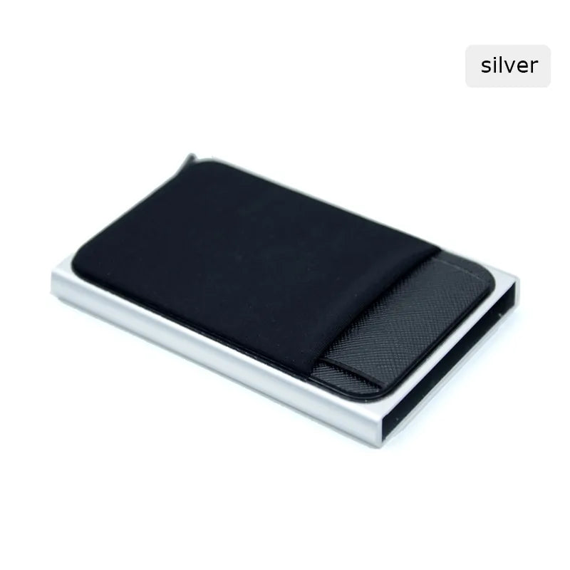 Aluminum Wallet With Elasticity Back Pouch