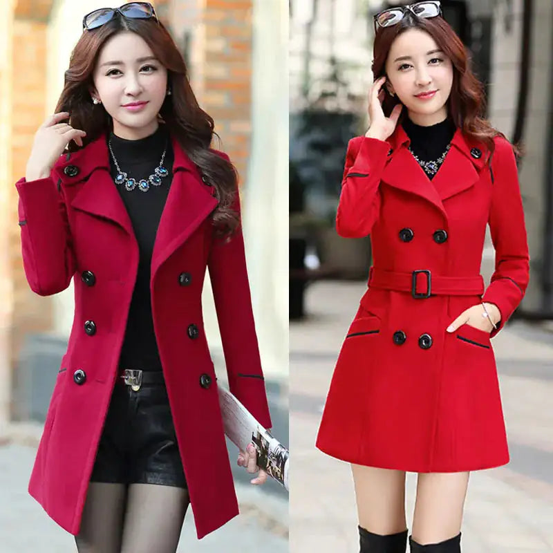 Korean Women's Wool Coat