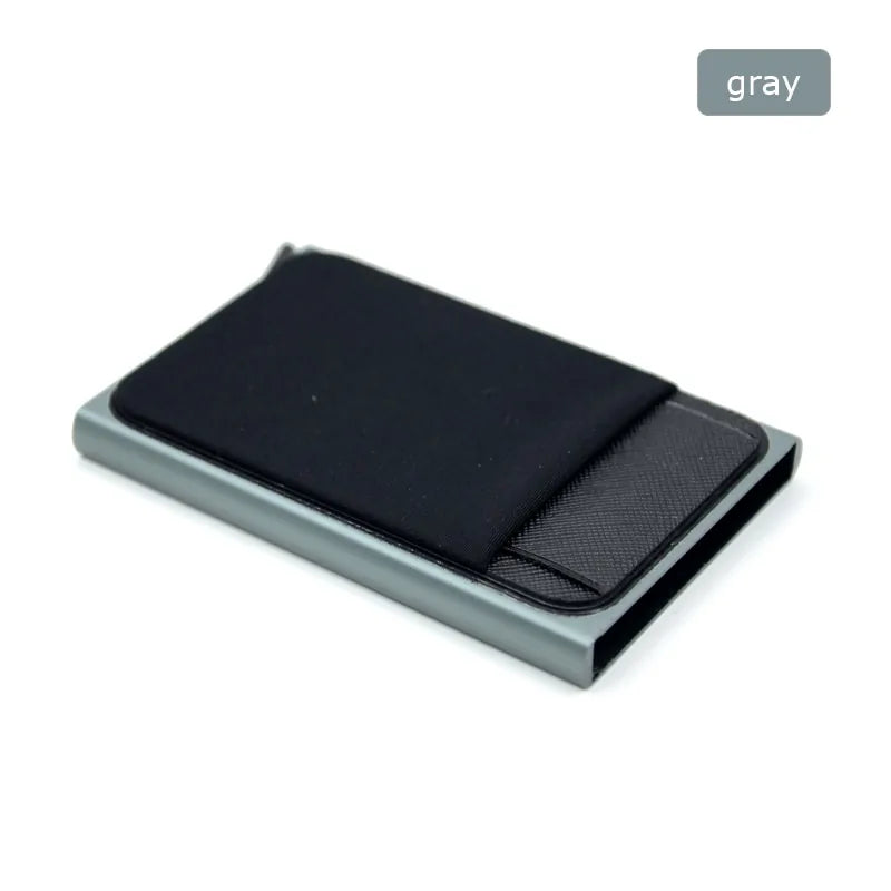 Aluminum Wallet With Elasticity Back Pouch
