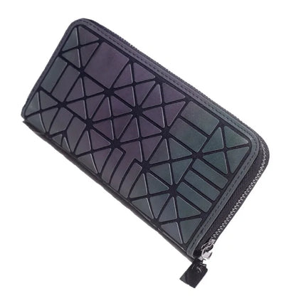 Slim Thin Geometric-Patterned Wallet