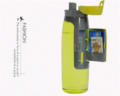 Creative Storage Wallet Water Bottle