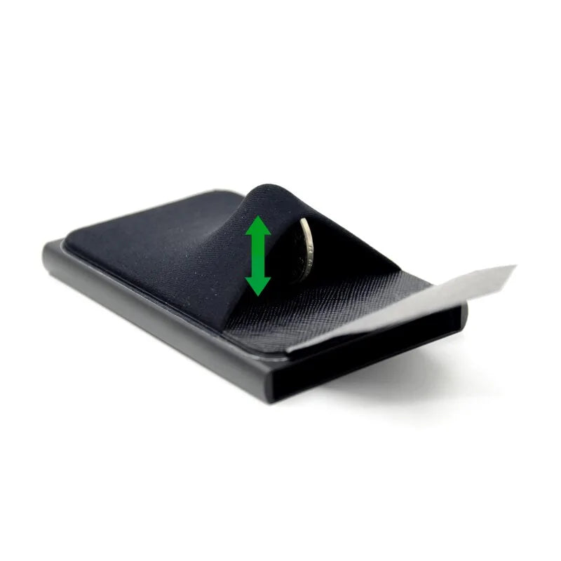 Aluminum Wallet With Elasticity Back Pouch