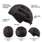 Short Afro Curly Bob Synthesis Hair Wigs With Bangs For Women Brazilian Remy Hair Wear and Go Natural Brown Kinky Curly Wigs