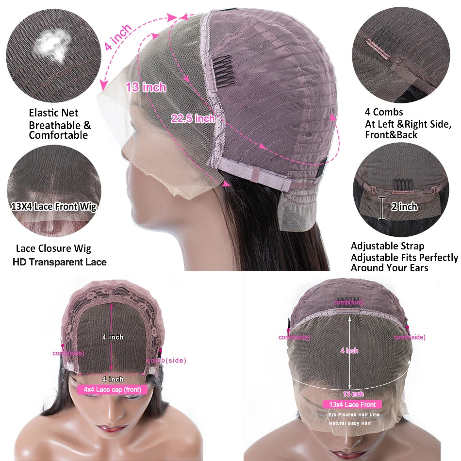 Kinky Curly Human Hair Wigs For Women Deep Wave Frontal Wig Water Wave Lace Front Wig 100% Brazilian Bleached Wigs On Promotion