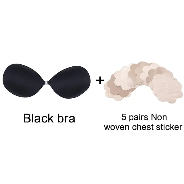 Sexy Strapless Push-Up Silicone Bra