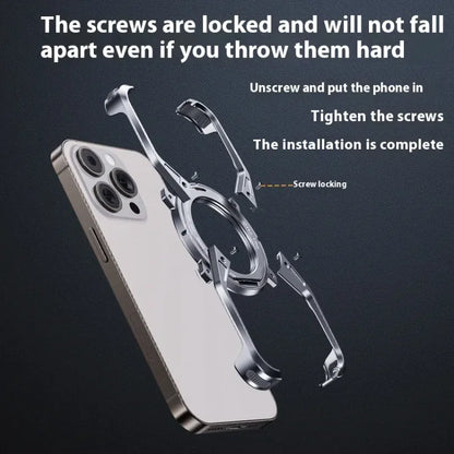 Magnetic Metal Aluminium Alloy Rimless Phone Case