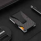 Carbon Fiber Card Holder Mini Slim Wallet