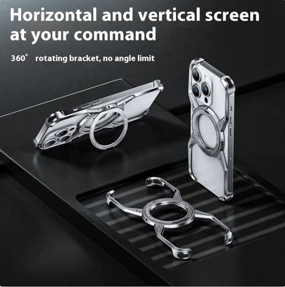 Magnetic Metal Aluminium Alloy Rimless Phone Case