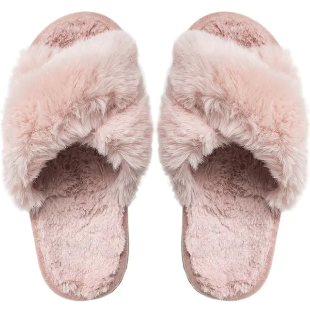 Winter Luxury Fur Slippers