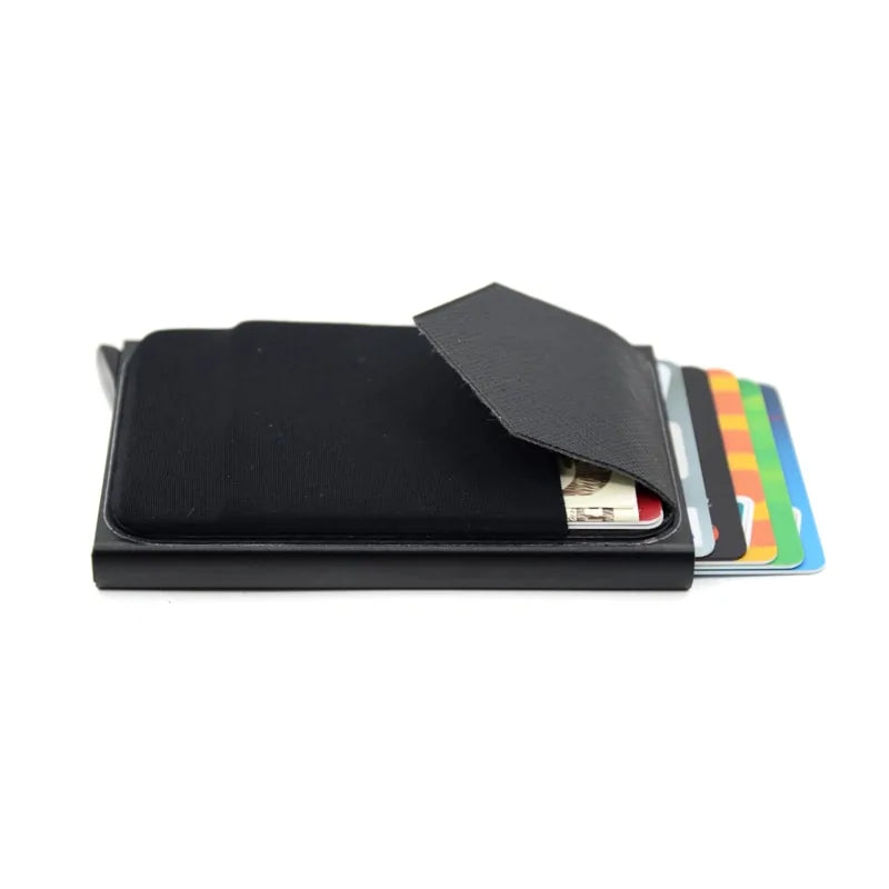 Aluminum Wallet With Elasticity Back Pouch