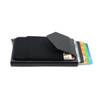 Aluminum Wallet With Elasticity Back Pouch
