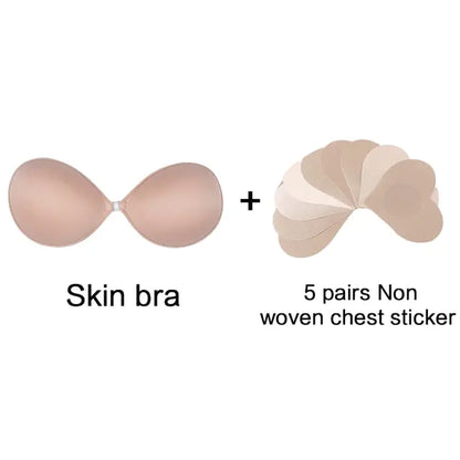 Sexy Strapless Push-Up Silicone Bra