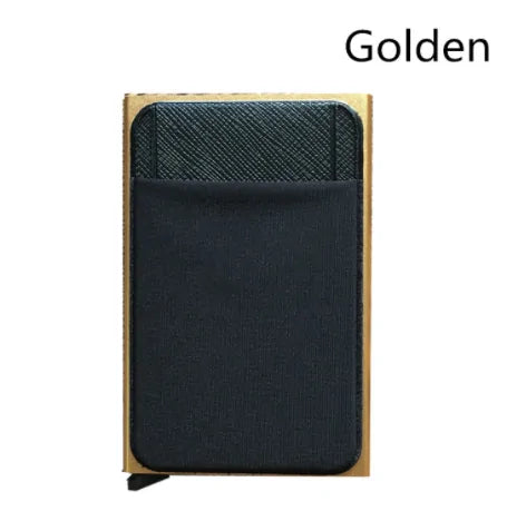 Aluminum Wallet With Elasticity Back Pouch
