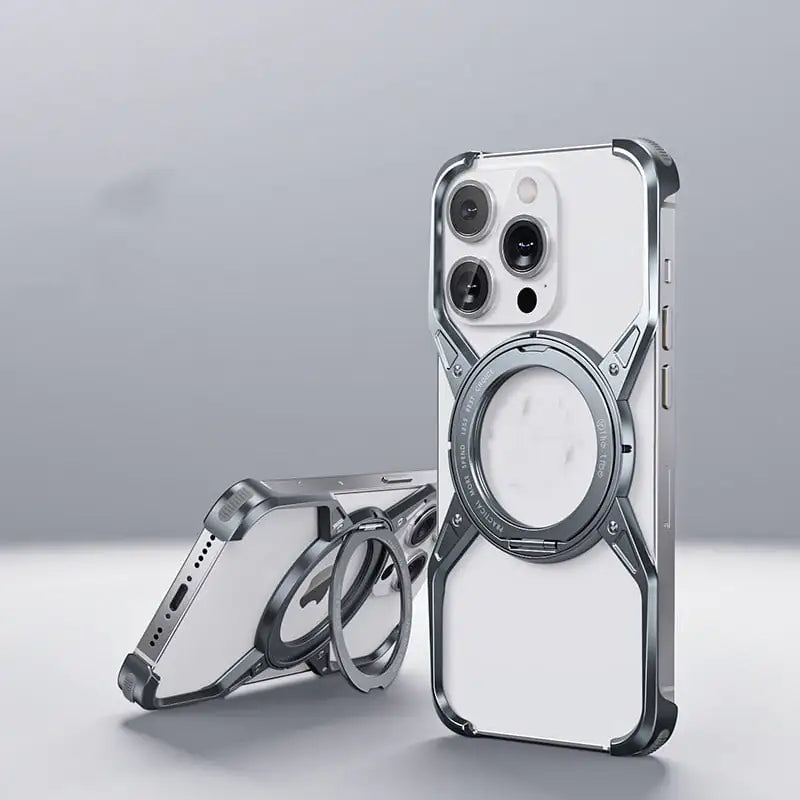 Magnetic Metal Aluminium Alloy Rimless Phone Case