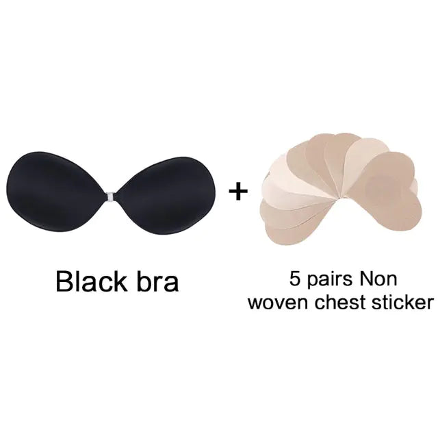 Sexy Strapless Push-Up Silicone Bra