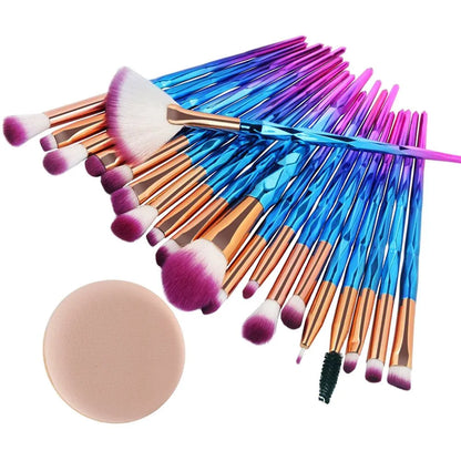 Diamond Makeup Brush Set