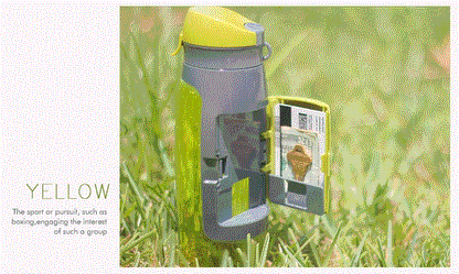 Creative Storage Wallet Water Bottle