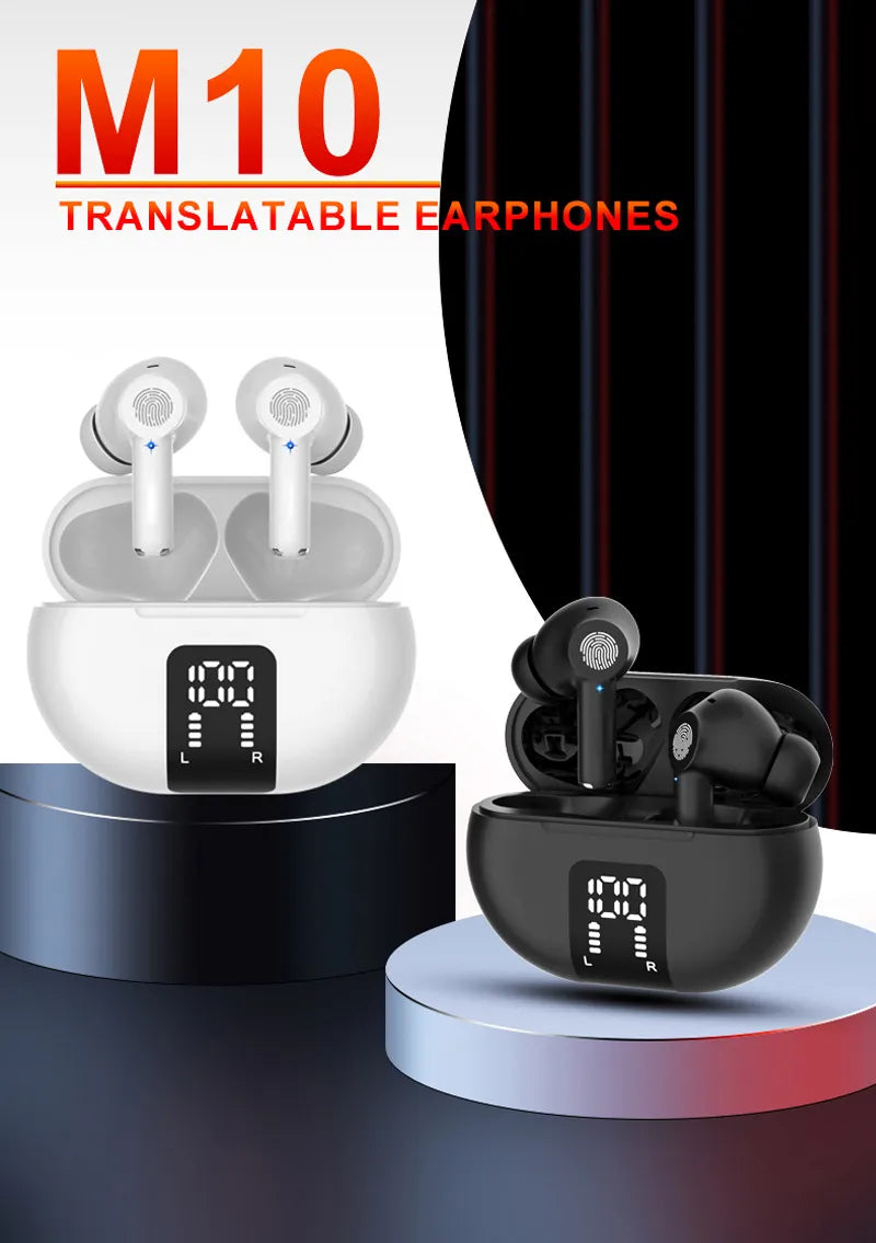 TWS Wireless Bluetooth New M10 Translation Headphones