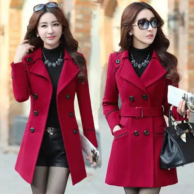 Korean Women's Wool Coat