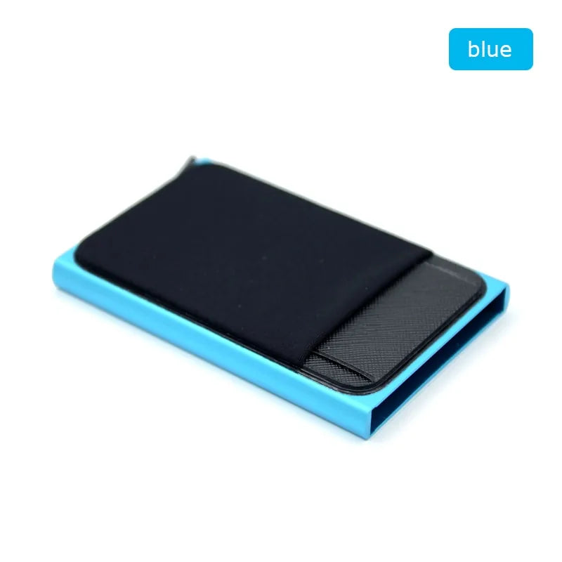 Aluminum Wallet With Elasticity Back Pouch