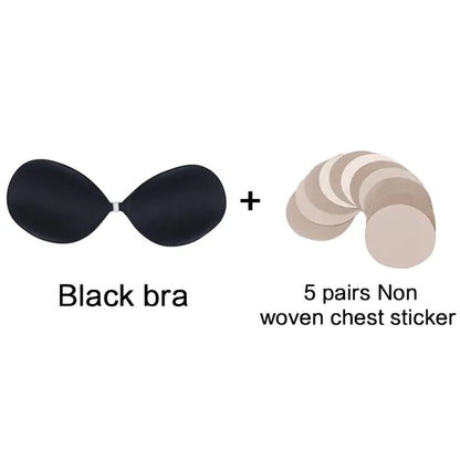 Sexy Strapless Push-Up Silicone Bra
