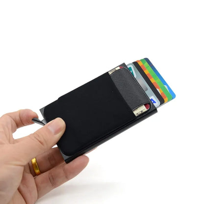 Aluminum Wallet With Elasticity Back Pouch