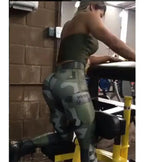 Jungle Commando Print Push Up Leggings